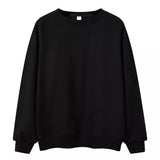 Heavyweight Crewneck Sweatshirt Oversized Casual Cotton Tops for Men & Women