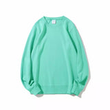 Heavyweight Crewneck Sweatshirt Oversized Casual Cotton Tops for Men & Women