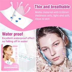 Invisible Face Lift Tape NZ: Instant Neck & Cheek Lift, Face Tape for Wrinkles, Double Chin & Cosmetic Enhancement - 120 PCS