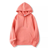 Unisex Lightweight Sports Hoodie Basic Plain Hooded Sweatshirt Jumper