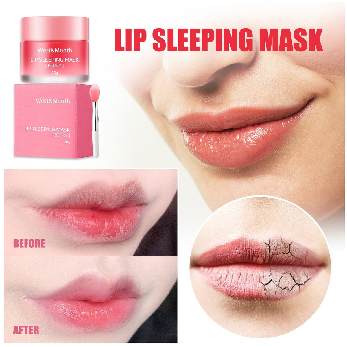 Moisturizing Sleep Lip Mask Night Maintenance Lip Cream ﻿