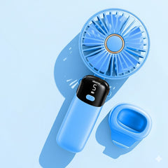 USB Handheld Mini Fan Foldable Neck Hanging Fans 5 Speed USB Rechargeable