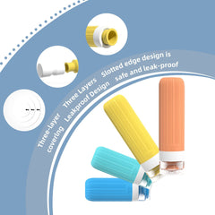 16 Pack Portable Travel Bottles Leak-Proof Silicone Toiletry Containers, Refillable Squeezable