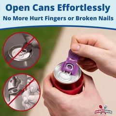 6Pcs Complete Cover Easy Tab Opener Manual Easy Can Opener Beverage Protector