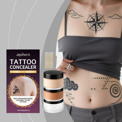 Full Coverage Tattoo Cover Up Cream Body Concealer for Scars, Birthmarks and Dark Spots