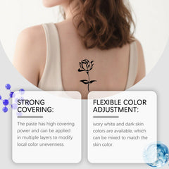 Full Coverage Tattoo Cover Up Cream Body Concealer for Scars, Birthmarks and Dark Spots