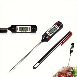 Digital Meat Thermometer LCD Food Thermometer Cooking Probe for Kitchen, Frying, Grilling, BBQ