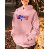 Top Mum Hoodie Pullover Heavyweight Cotton Plain Hooded Sweatshirt