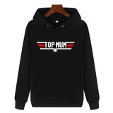 Top Mum Hoodie Pullover Heavyweight Cotton Plain Hooded Sweatshirt