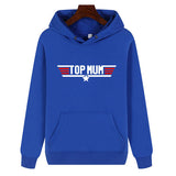 Top Mum Hoodie Pullover Heavyweight Cotton Plain Hooded Sweatshirt