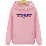 Top Mum Hoodie Casual Lightweight Sports Hooded Sweatshirt