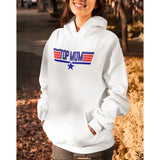 Top Mum Hoodie Pullover Heavyweight Cotton Plain Hooded Sweatshirt