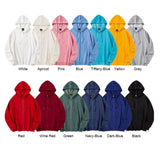 French Terry Zip-up Hoodie Long sleeve Soft Hooded Sweatshirt Jackets with Pocket