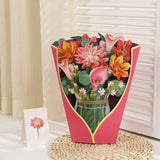 12inch Pop Up Flower Bouquet Greeting Card Gift