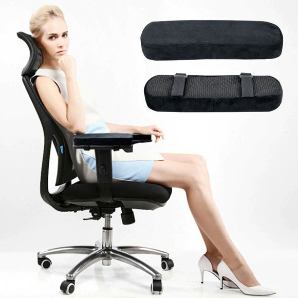 1 Pair Armrest Pads Covers Foam Elbow Pillow for Office Chairs