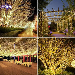 100 LED Solar 8 Modes Waterproof Fairy String Lights Christmas Decor