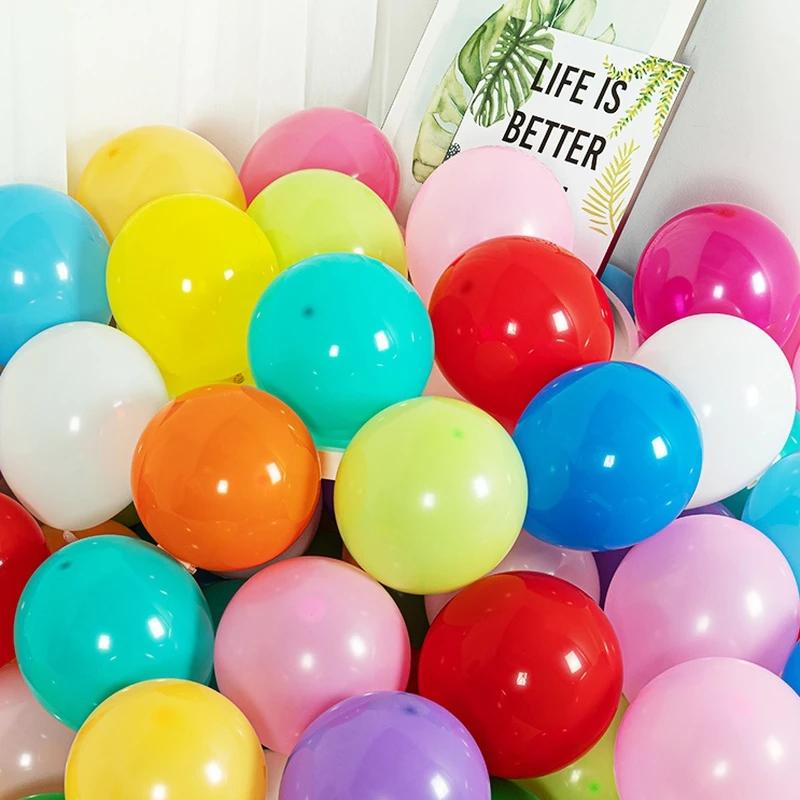 100pc Latex Plain Color Balloons Helium Or Air Use for Party Celebrate