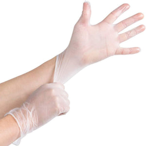 100pcs Disposable Thick PVC Powder-Free Protective Vinyl Gloves