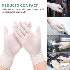 100pcs Disposable Thick PVC Powder-Free Protective Vinyl Gloves