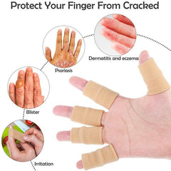 10Pcs Athletics Stretchy Finger Protector Sleeves Thumb Brace Support