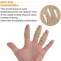 10Pcs Athletics Stretchy Finger Protector Sleeves Thumb Brace Support