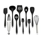 10 Pcs Heat Resistant Silicone Cookware Kitchen Utensils Set