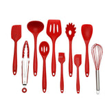 10 Pcs Heat Resistant Silicone Cookware Kitchen Utensils Set