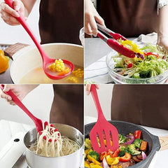 10 Pcs Heat Resistant Silicone Cookware Kitchen Utensils Set