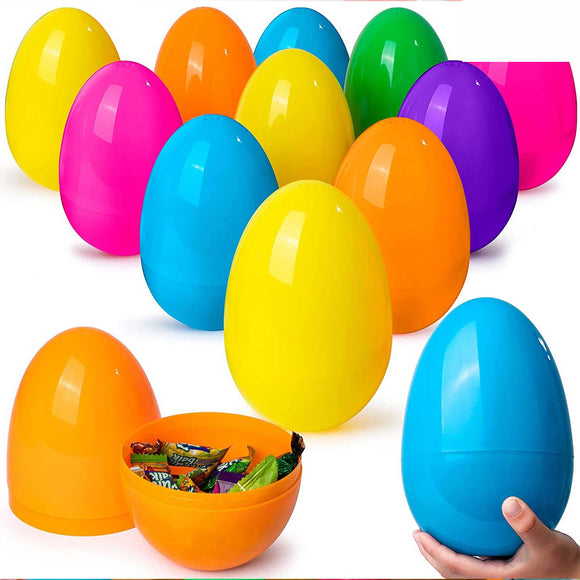 12pcs Fillable Easter Eggs Shell for Easter Hunt Surprise