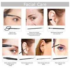 15Pcs Professional Pedicure Manicure Kit Nail Clippers Grooming Set