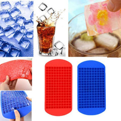 160 Grids Mini Ice Cube Tray Frozen Cubes Tray Maker Silicone Ice Mold Tool DIY