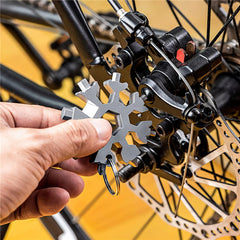 Snowflake Multi Tool 18-in-1 Pocket Tools: Small Screwdriver Allen Keys Hex Wrench Boxcutter Bottle Opener