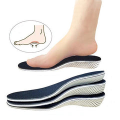 1 Pair Unisex Breathable Full Insole Relieve Pain Orthotic Heighten Heel