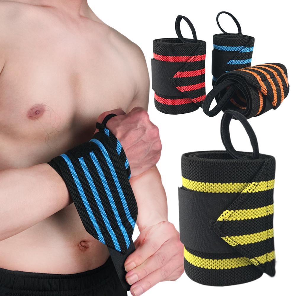 2pcs 18-inch Wrist Wraps Support Band with Thumb Loops