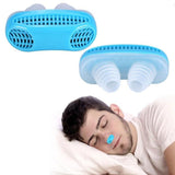 2 in 1 Mini Anti Snoring Air Purifier Filter Nose Clip