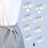 8 Pcs Safety Pins Buckle Waist Pants Garment Apparel Accessories