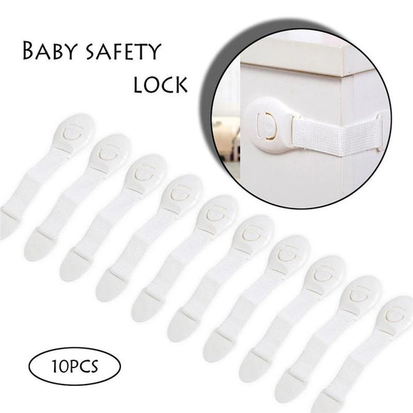 10pc Safety Lock Drawer Door Protection Lockers