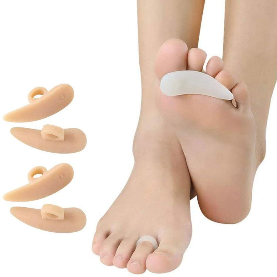 2 Pairs Feet Care Silicone Hammer Toe Separator Spacer Manicure Pedicure Tool