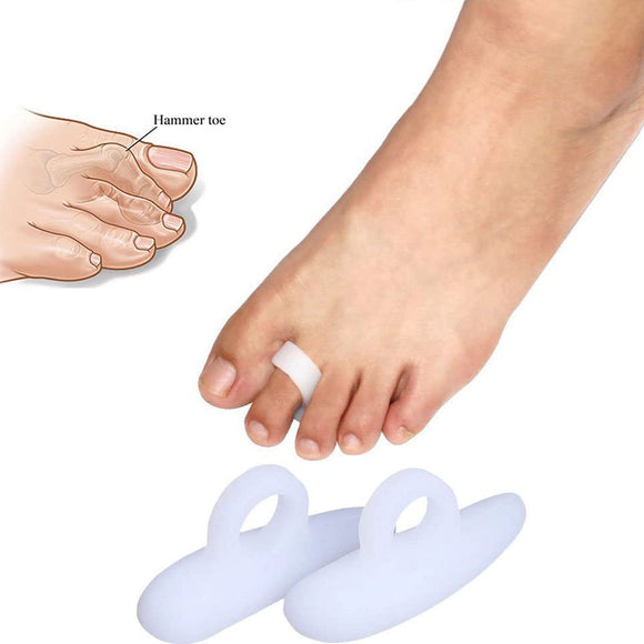 2 Pairs Feet Care Silicone Hammer Toe Separator Spacer Manicure Pedicure Tool