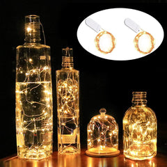 20-LED Starry Fairy Copper Wire String Lights Christmas Decor Battery Operated