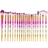 20Pcs Diamond Eyeshadow Eyeliner Blending Makeup Brushes Set 