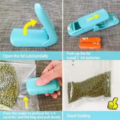 2 IN 1 Portable Cutter Bag Food Sealer Vacuum Machine