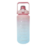 2L Large Capacity Water Bottle Time Marker Motivational Sport Bottle