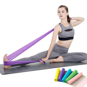 2PCS Exercise Natural Latex Elastic Bands for Yoga