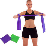 2PCS Exercise Natural Latex Elastic Bands for Yoga