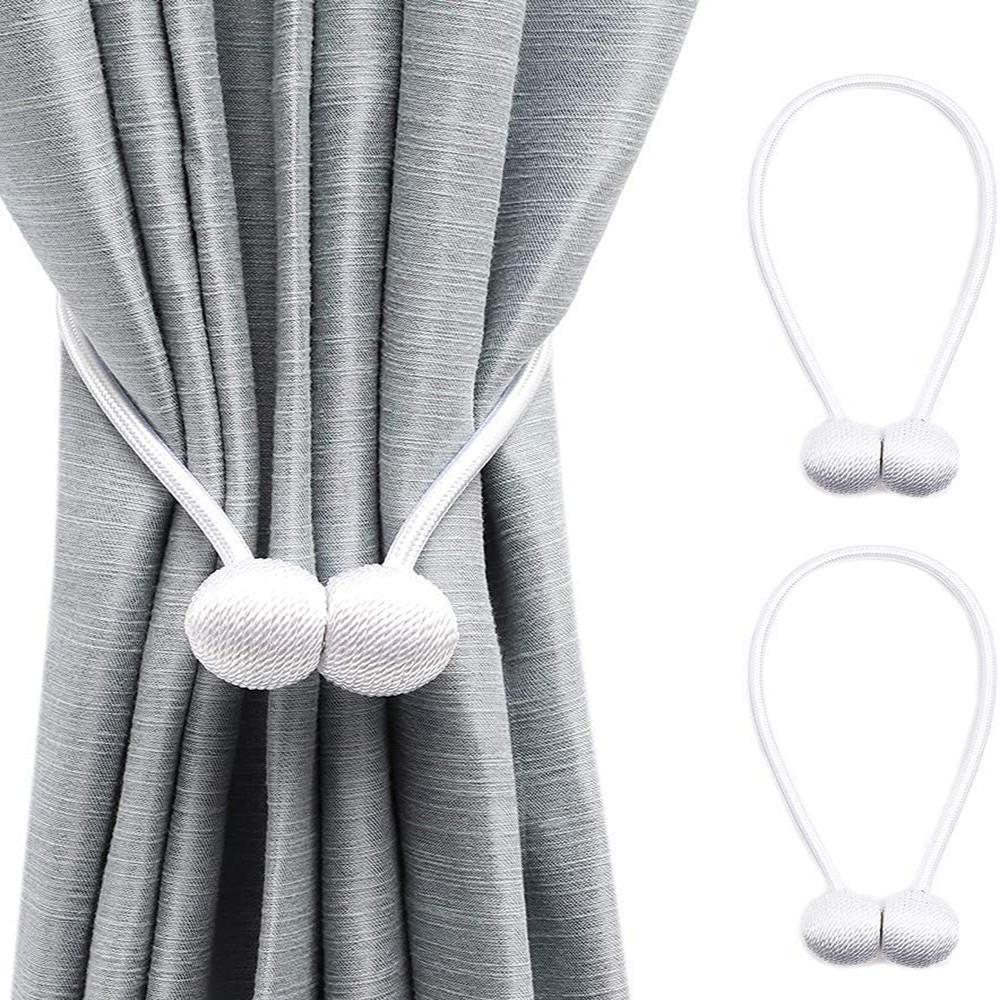 2PCS Smart Magnetic Curtain Tie Back Holdbacks Holders