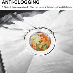 2PCSStainless Steel Mesh Kitchen Sink Drain Strainer