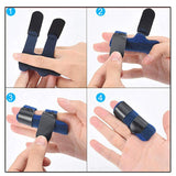 2PCS Tape Bandage Brace Finger Splint Support Straps Injured Fixation Band Care Tools