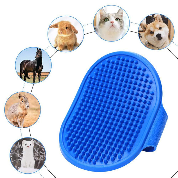 2 Packs Dog Grooming Brush Massage Rubber Comb Bath Scrubber