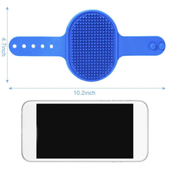 2 Packs Dog Grooming Brush Massage Rubber Comb Bath Scrubber